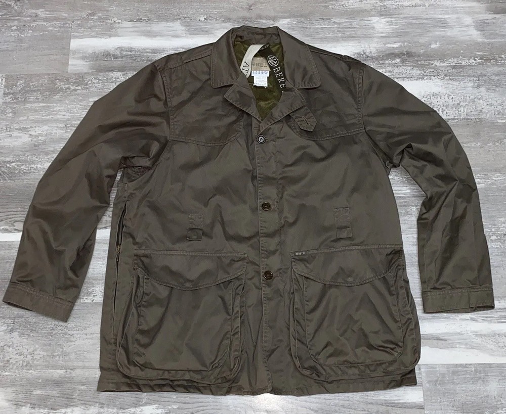 Beretta Size 40 Jacket Coat Men’s Olive Waterproof Italy Hunting