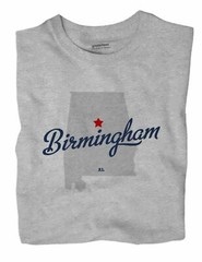 Birmingham Alabama AL Ala T-Shirt MAP