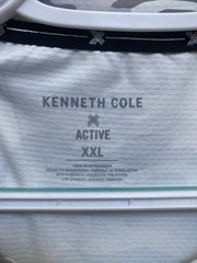 NEW Kenneth Cole Active T Shirt 2XL Beige Camo Crew Neck Tech SS Tee NWT $49