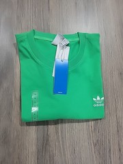 adidas Men’s Trefoil Essentials Tee Energy Green. Size XL