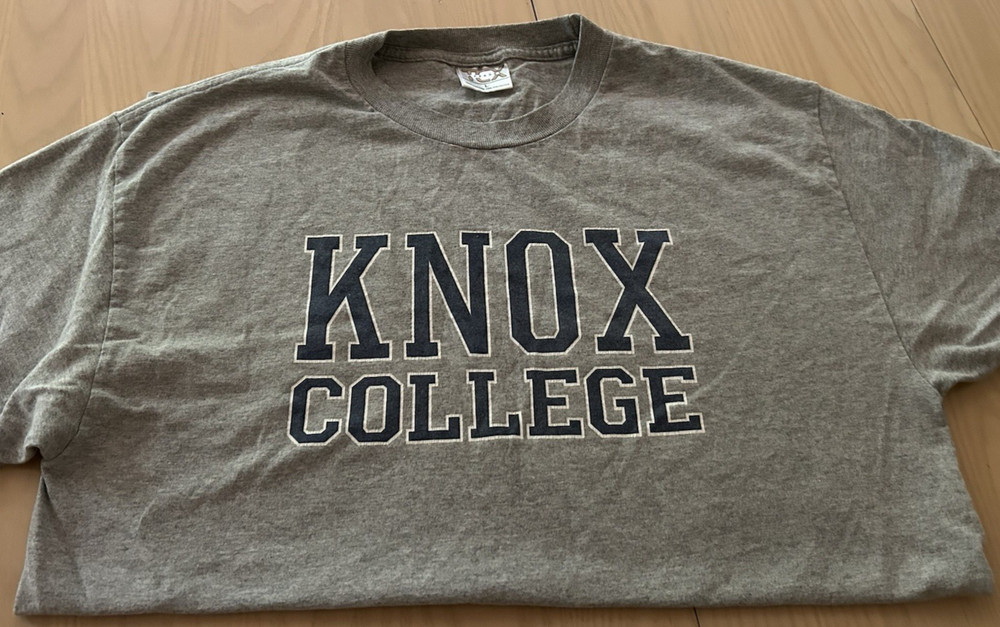 Knox College Men’s Large Gray T-shirt Excellent Condition Seldom Worn Fast Ship