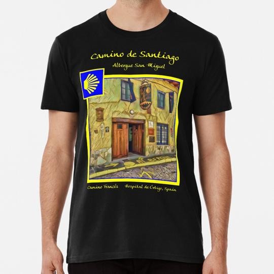 Camino Francés Albergue San Miguel Size S to 5XL Made in the USA T-Shirt