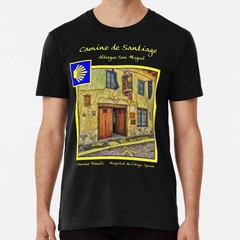 Camino Francés Albergue San Miguel Size S to 5XL Made in the USA T-Shirt