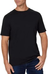 Calvin Klein Men’s Smooth Cotton Crewneck T-Shirt, Black Beauty, M