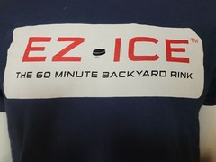 EZ-ICE Backyard Home Ice Rink Skating Hockey T Shirt Medium Nice