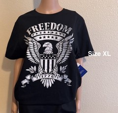 Way to Celebrate Men’s or Unisex 4th of July USA Freedom Eagle Graphic Tee,XL