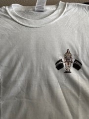 NEW POWER LIFTING : “DTG” PRINT On 100% COTTON WHITE T-SHIRT 2XX