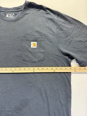 Carhartt Iconic K87 Work T Shirt Mens XL Blue Cotton Jersey Loose Fit Rugged