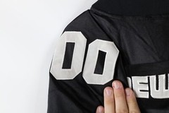 NOS Vtg Streetwear Mens Large Striped New York Hip Hop Spell Out Football Jersey