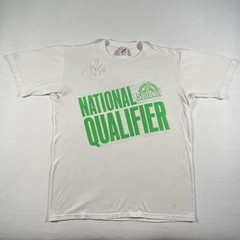 Vintage Speedway Racing Shirt Mens Large National Qualifier Cal Expo Signed 90s