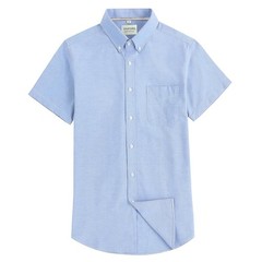 Men’s Oxford Dress Shirt Short Sleeve Button Down Business Casual Shirts for Men
