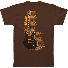 Men’s B.B. King Worldwide 2011 Tour T-shirt Small Brown