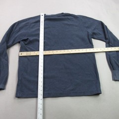 Aspesi Shirt Mens 50 Long Sleeve Crew Neck Blue Lightweight Casual Outdoors