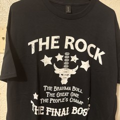 WWE Rock Brahma Bull Great One People’s Champ Final Boss Wrestling Shirt XL New