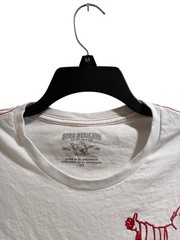 True Religion The Original Buddha Brand White T Shirt Men’s SZ M Long Length GUC