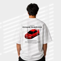 2005-2007 Mitsubishi Evolution IX Shirt – Oversized Heavyweight Motorsport Gift