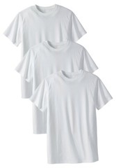 New 3-12 Pack Men’s 100% Cotton Tagless T-Shirt Undershirt Tee Plain White S-XL