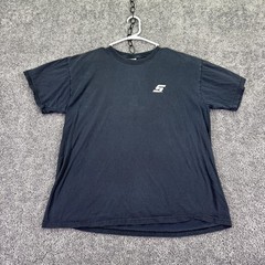 Fruit Of The Loom Shirt Mens XL Blue Black Snap-on Logo Graphic Tee Workwear