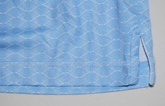 NWT Johnnie-O Men’s Malibu Blue Wave Print LS Hooded Suni Sun Shirt sz S