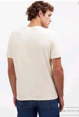 Madewell Garment Dyed Allday Crewneck Tee Lighthouse Ivory Mens XS XSMALL NWT