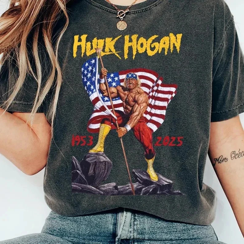 Hulk Hogan Legend Memorial 1953-2025 Cotton T Shirt Full Size S-5XL