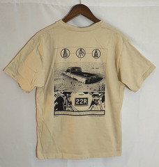 HUF Outernational Men’s Medium JM Studio Design Beige S/S Graphic T-Shirt Tee