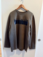 Helmut Lang Men’s Logo Long Sleeve Sweatshirt. Size Large