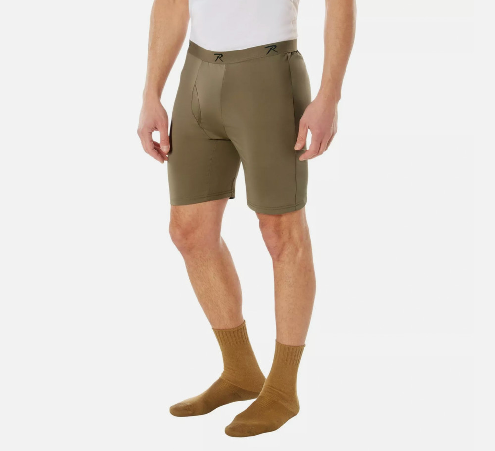 Rothco Men’s Long Length Lightweight Moisture Wicking Performance Boxer Shorts
