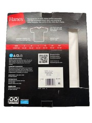 Size Small Hanes Shirts Mens Undershirt Pack of 3 White Cotton T-Shirts NEW