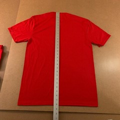 Lot of 3 District Perfect Tri Adult Small Red Short Sleeve Crew Neck T-Shirt New