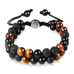 Triple Protection Bracelet – for Protect & Balance – Energy Crystal Handmade …