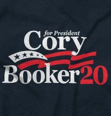 President Cory Booker 2020 Election Campaign Adult Short Sleeve Crewneck Tee