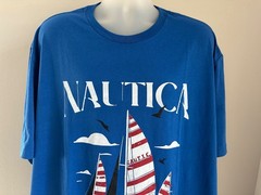 Nautica B&T Olympic Blue Nautica Sailing Club Graphic S/S T-Shirt Size 4XL,XXXXL