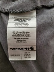 Carhartt Force Men’s Relaxed Fit Henley Pocket T-Shirt Gray 2XL Tall Solid
