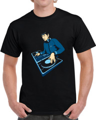 Dj Spock Decks Turntable Sci Fi Hip Hop Dance Music Funny T Shirt Gift New