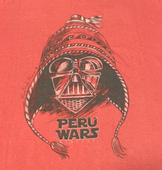 Rostock Peru Maroon Peru Wars Star Wars Graphic Short Sleeve Tee Size Small NWOT