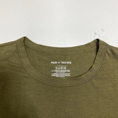 Pair of Thieves Mens XL Olive Green Short Sleeve Crewneck T Shirt Cotton Blend