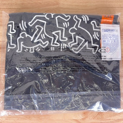 NWT Keith Haring Men’s 2XL T-Shirt Black Short Sleeve Graphic Tee Dancing People