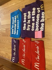 McDonalds Promotion T-Shirt Lot Of 25 Sizes Vary Fast Free Shipping