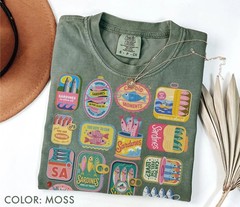 Vintage Sardine Can Retro Tin Fish Mediterranean Coastal Comfort Colors T-Shirt