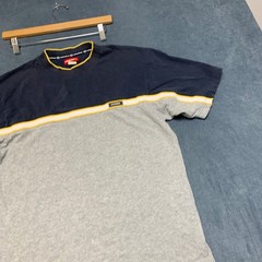 Unionbay T Shirt Mens XL Navy Gray Colorblock Short Sleeve Crew Neck Casual Wear