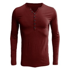 Zonbailon men’s t-shirt solid color moisture wicking quick dry soft long sleeve