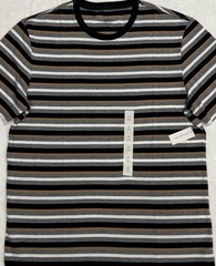 New Banana Republic Men’s Short Sleeve T-Shirt Gray Stripe Size M $20.00