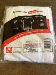 Vintage 1997 Hanes Men’s Comfort Size Large L Pack of 3 Crew Neck T Shirts White