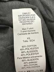 T-shirt Oakley MTL B1B Manica Corta Grigio Chiaro Bianco – XS