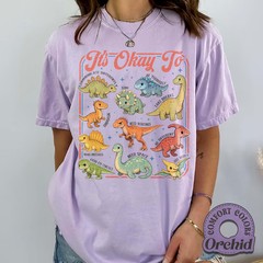Comfort T-Shirt Dinosaur Autism Awareness