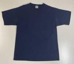Vintage Pluma Blank T Shirt Sz L Navy Made In USA Heavyweight Grunge 90s