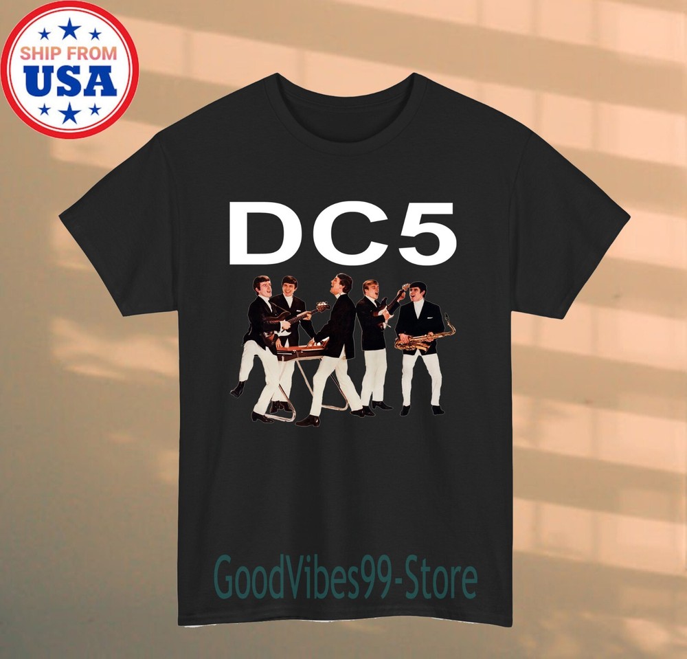 The Dave Clark Five Men’s Black T-shirt Size S-5XL