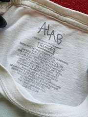 ALAB White T-shirt “F**k This & That” Flower Picking Funny Graphic Tee Sz Medium