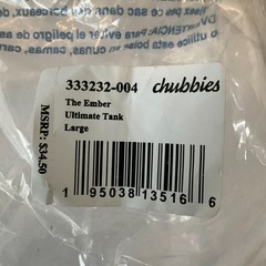 Chubbies Ultimate Tank Top Mens Size L Gray Sleeveless Stretch